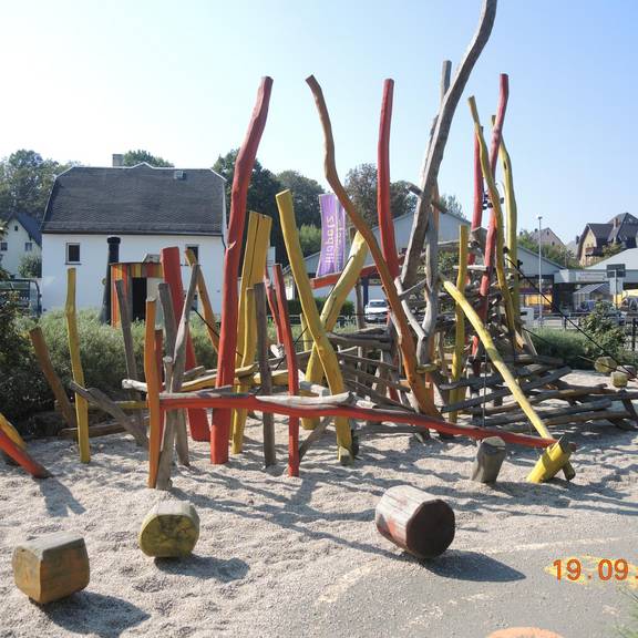 Spielplatz Kreativ- und Verkehrsgarten an der Frohnbachstraße in Limbach-Oberfrohna